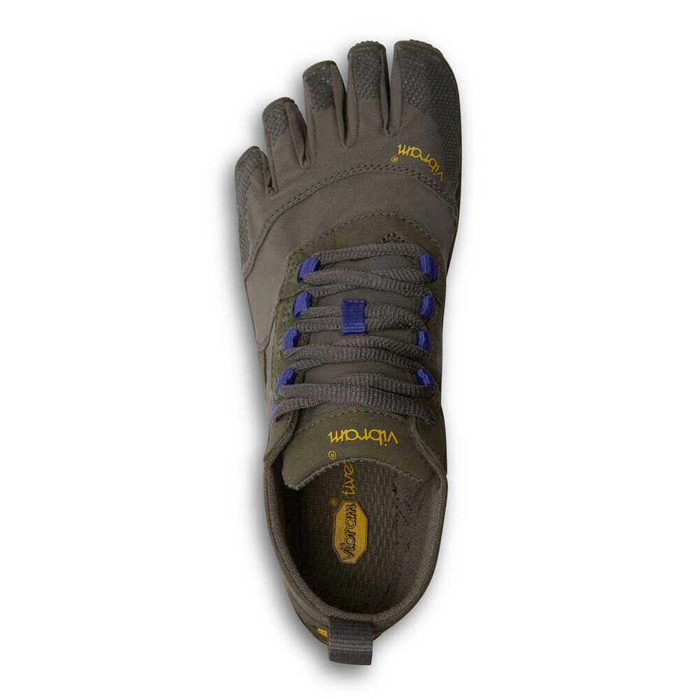 Vibram FiveFingers Dame Løbesko Olivengrøn/Lilla - V-Trek - 6083EATZO